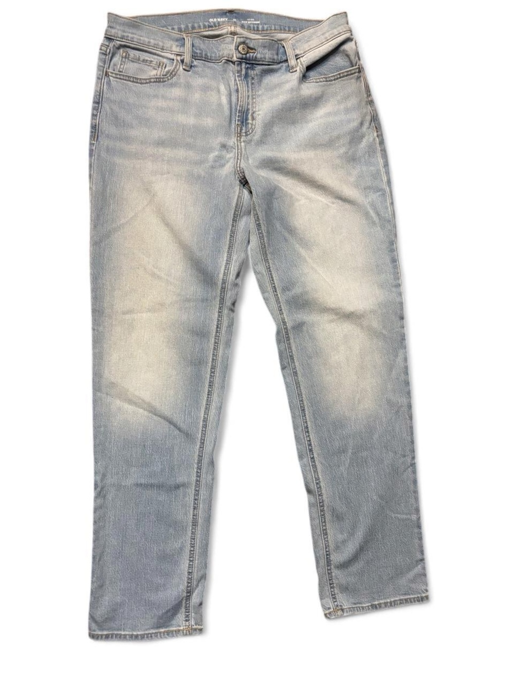 Women’s Old Navy WOW Boyfriend Jeans Size 10 Light Wash Mid Rise Straight Leg